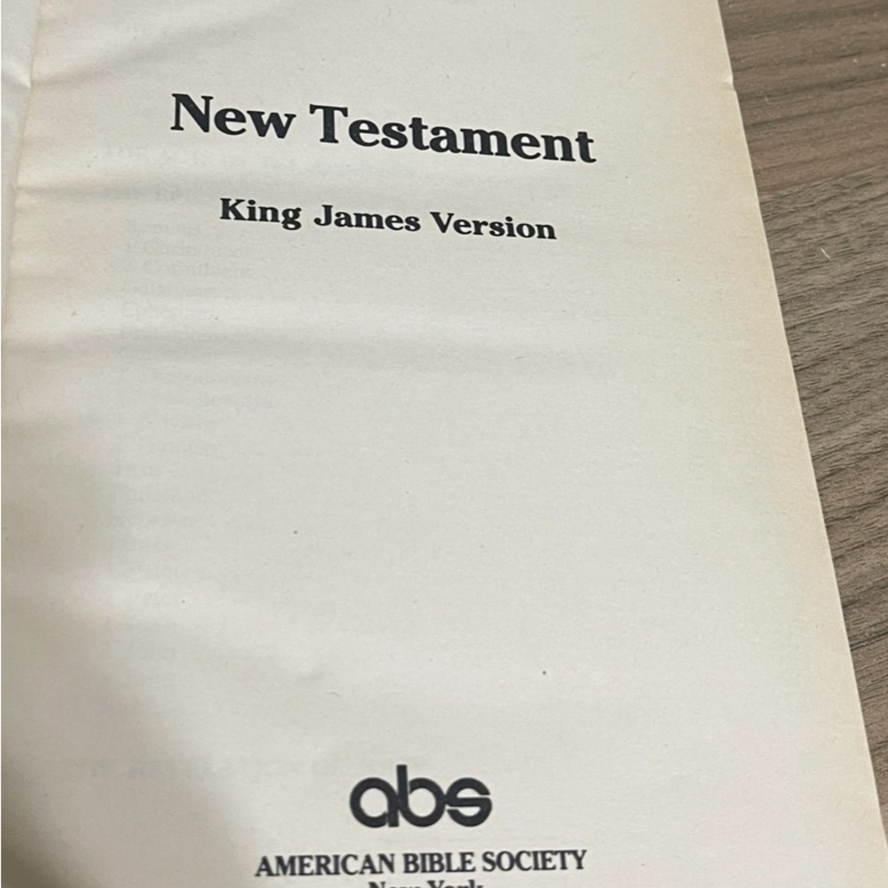 New Testament King James Version Book
